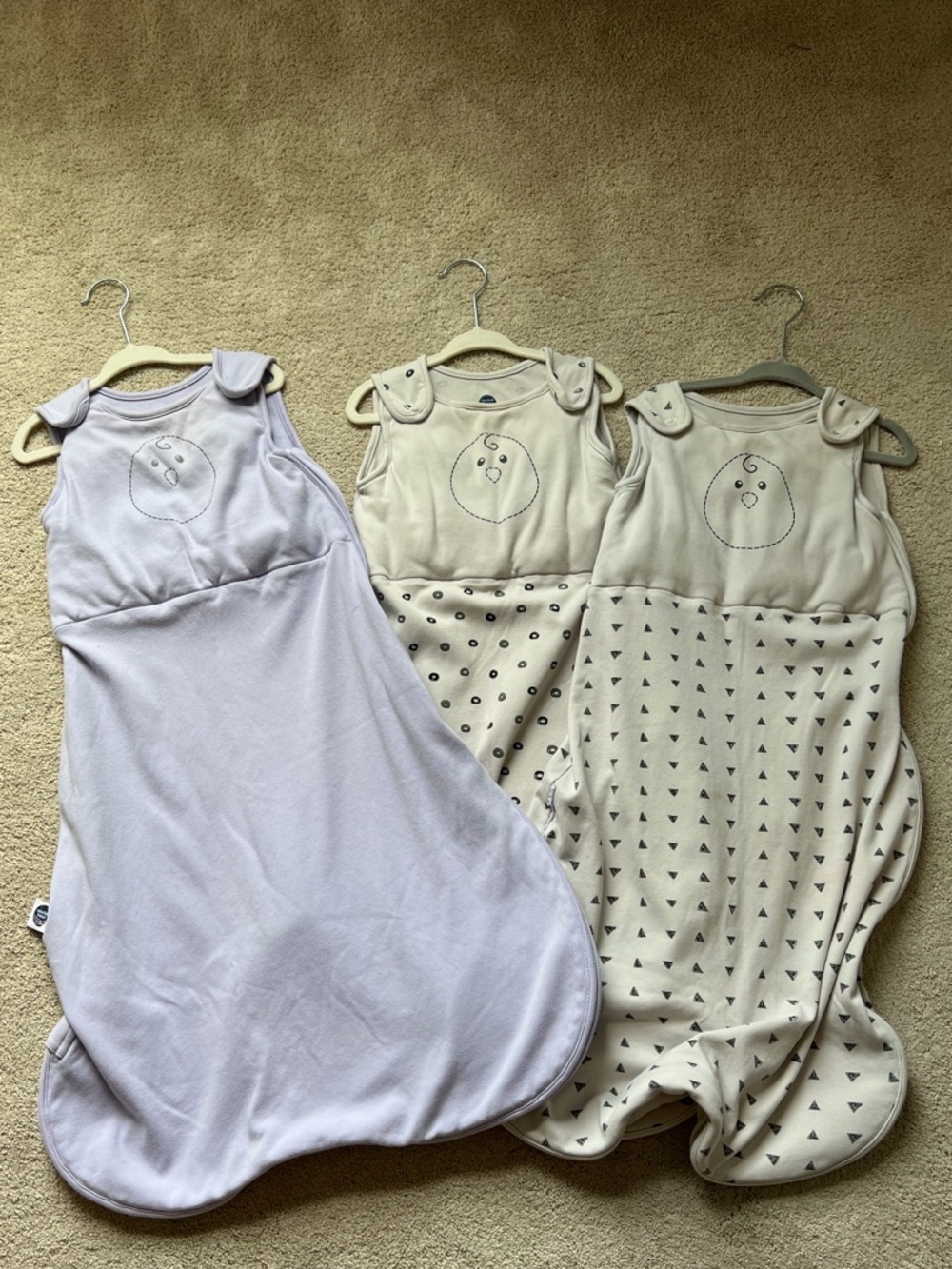 3-Pack Nested Bean Baby Sleep Sacks in Size Large (15-24 months)